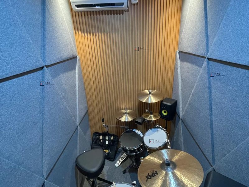 peredam suara ruangan drum