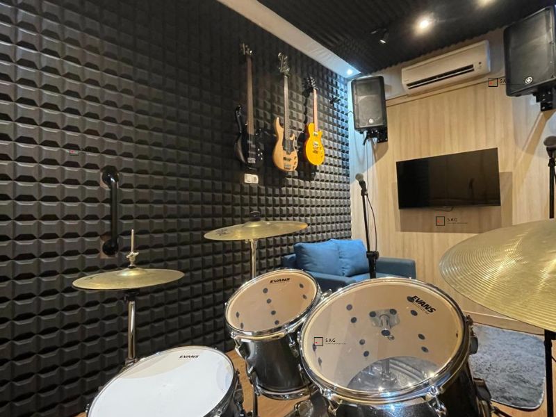 peredam suara ruangan drum